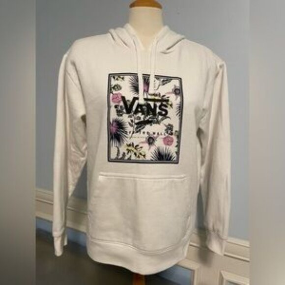 Vans Off The Wall Women’s Hoodie Sweatshirt | Size Small | Off-White | Skater - Picture 2 of 12